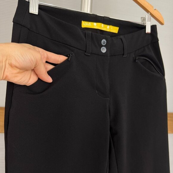 Lole Black Stretch Travel Hiking Bootcut Pant Sz‎ 6 - Picture 3 of 13